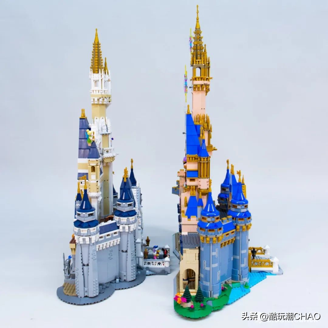 和迪士尼城堡一样高的乐高,和迪士尼乐园相似的城堡