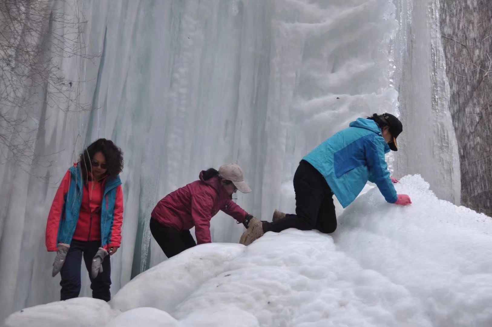 长治冰瀑布,山西冰挂美景