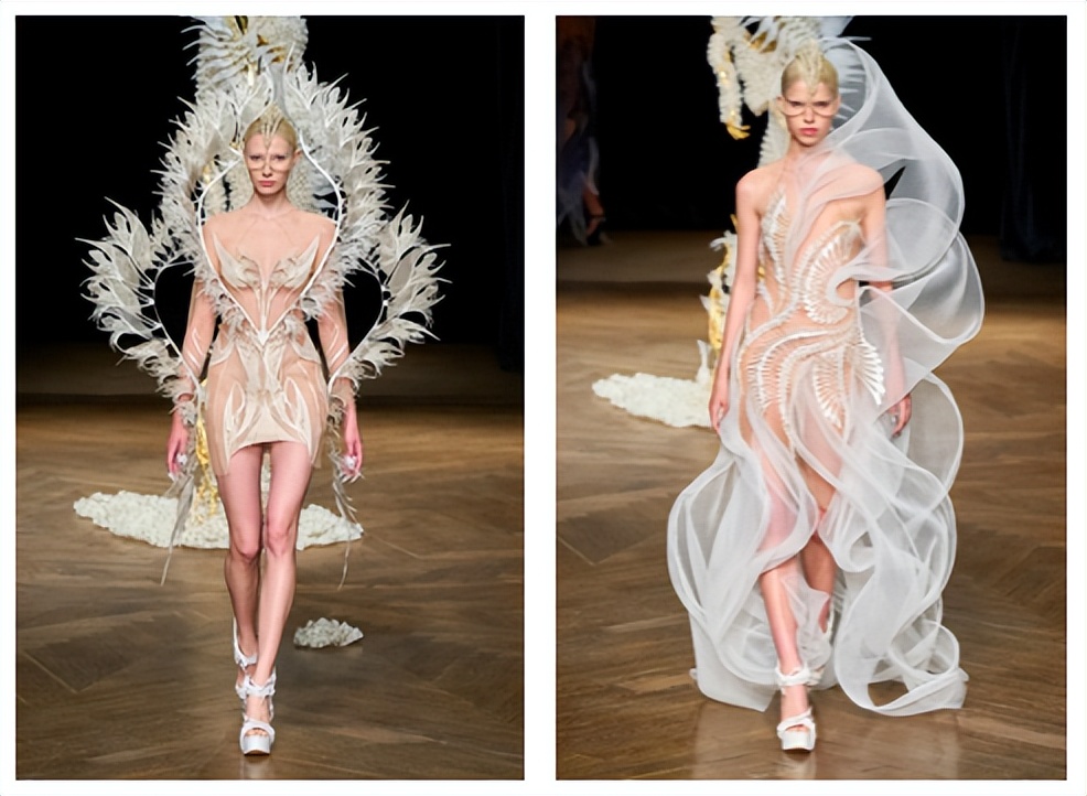 巴黎世家2023fw秀,chanel高定连衣裙