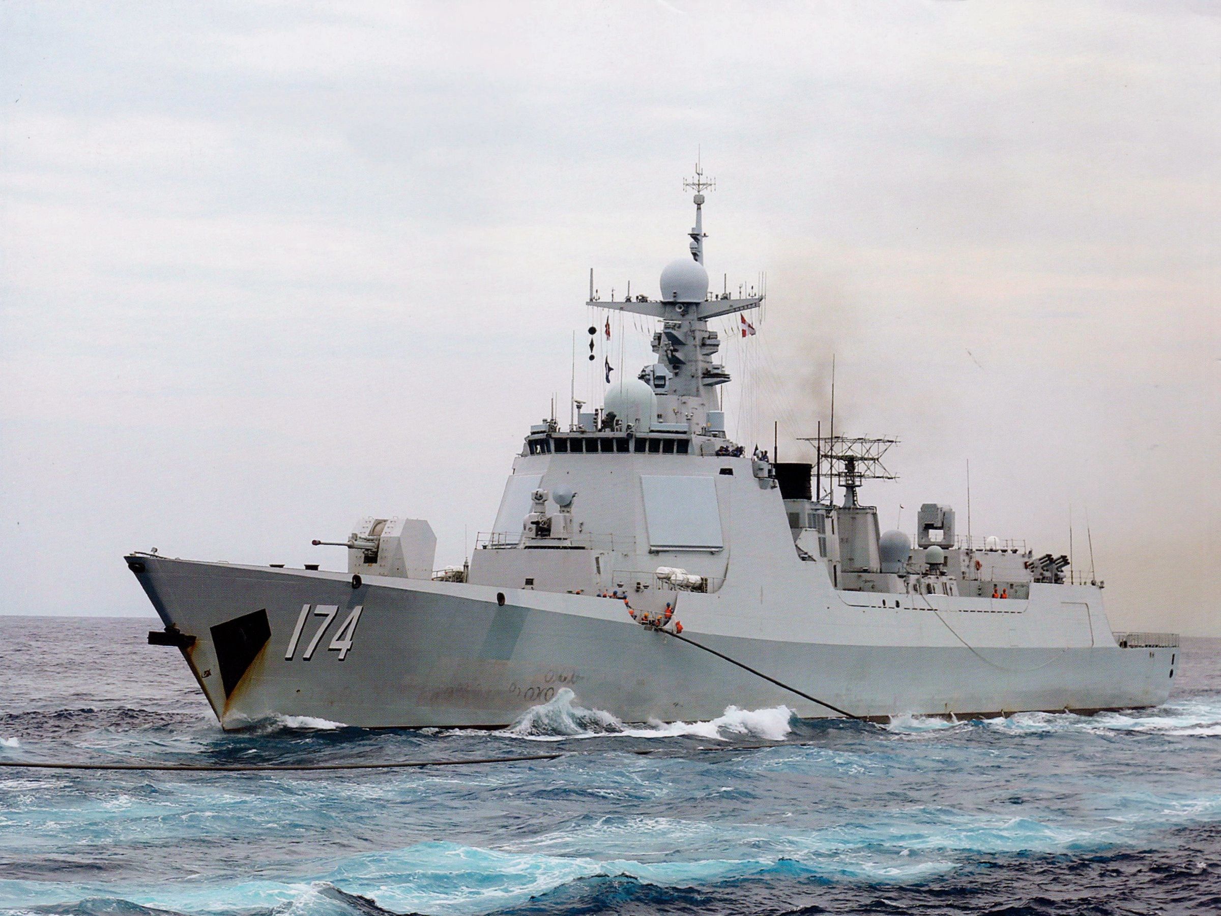 052d导弹驱逐舰外贸,052d舰炮