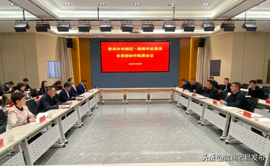 青岛市市南区委书记王锋一行在宕昌开展东西部协作对接交流