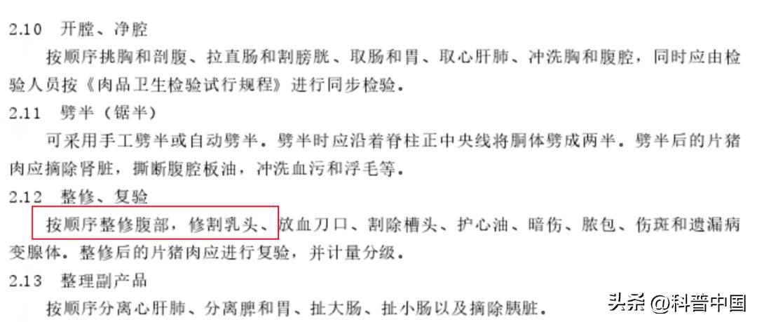 救命！买到了一块带乳头的五花肉，怎么办？