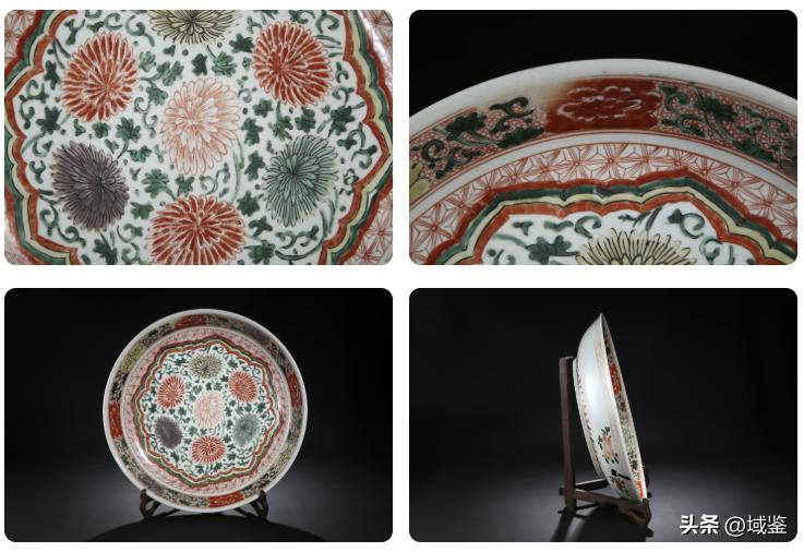 釉上五彩,釉上五彩富贵花