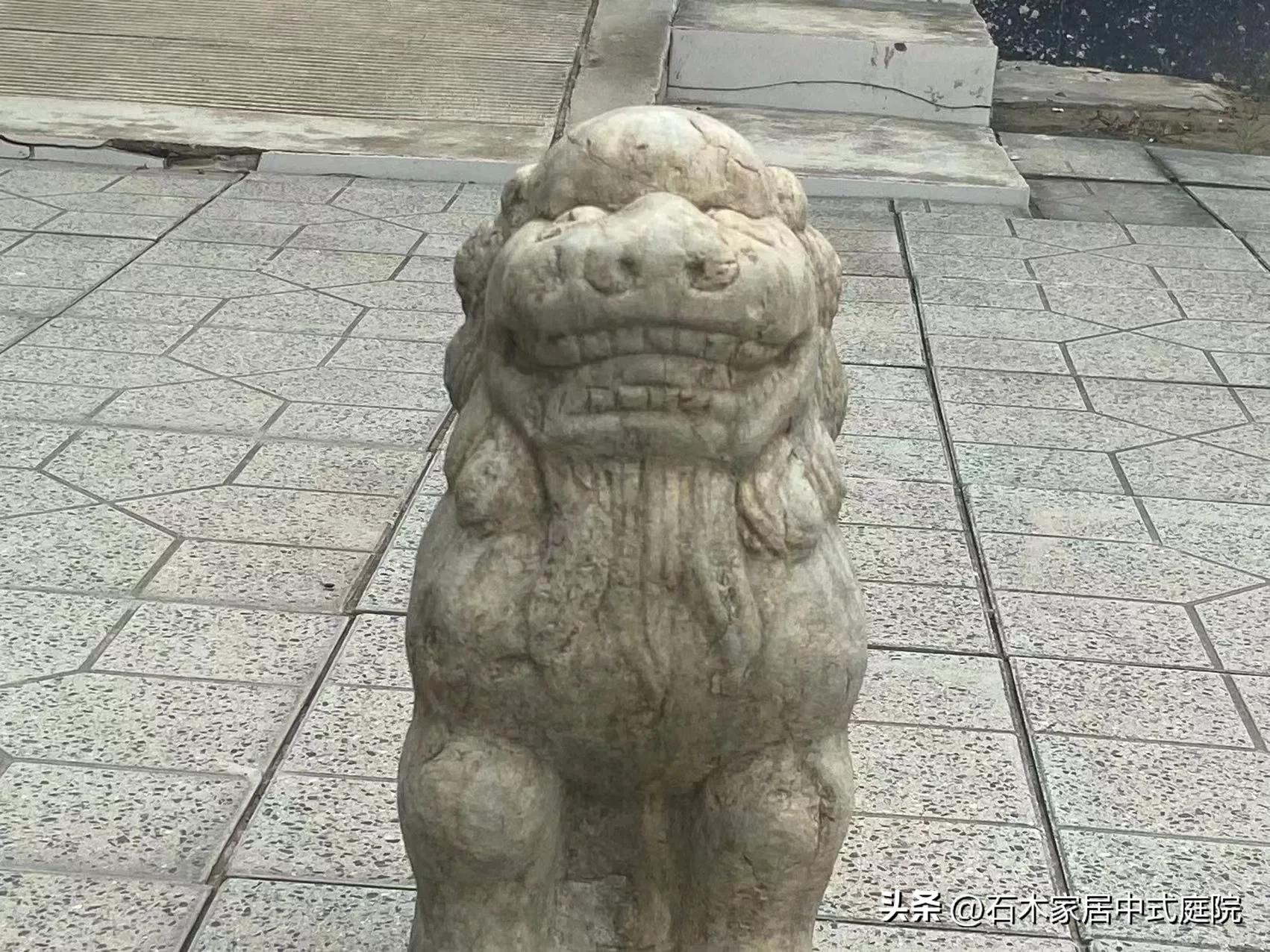 石狮子嘴里为什么放石球,石狮子价格表