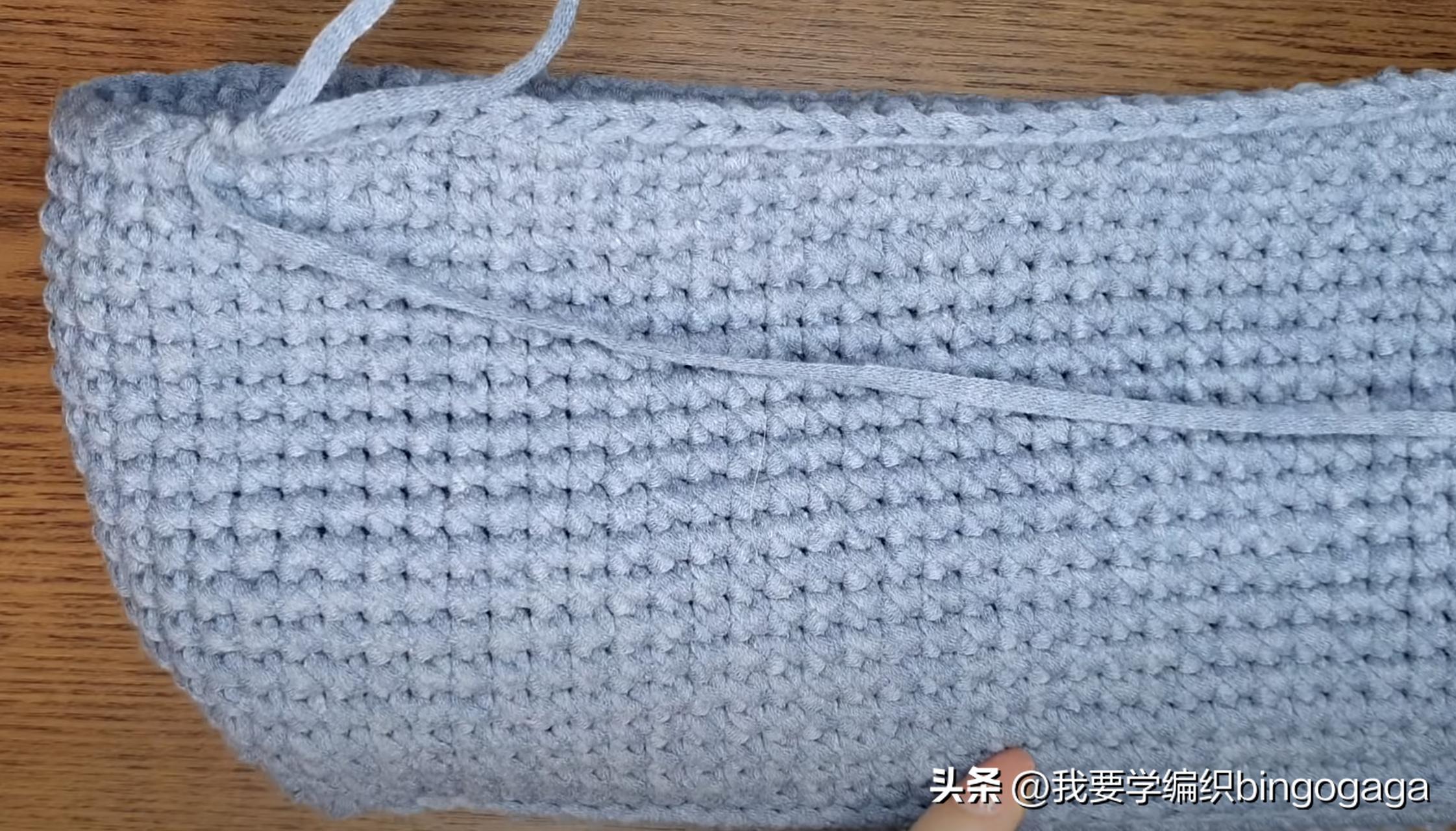 夏季包包钩织教程腋下包,钩包教程简单腋下包