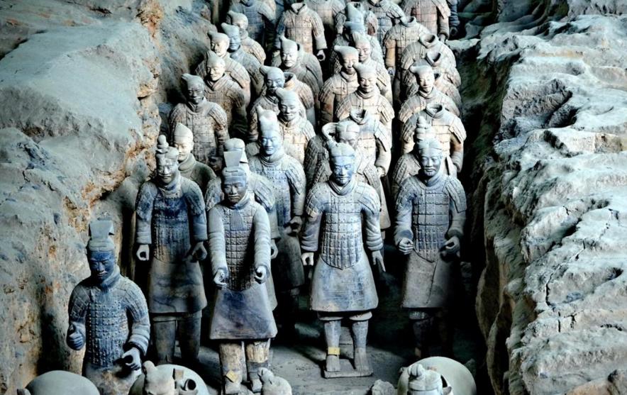 秦始皇兵马俑博物馆logo白底大图,秦始皇兵马俑第一视觉