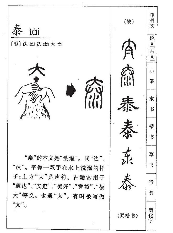 泰字取名大全集,泰字部首是什么