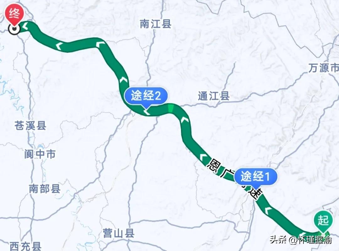 四川最早第一条高速公路,四川通江高速公路规划图