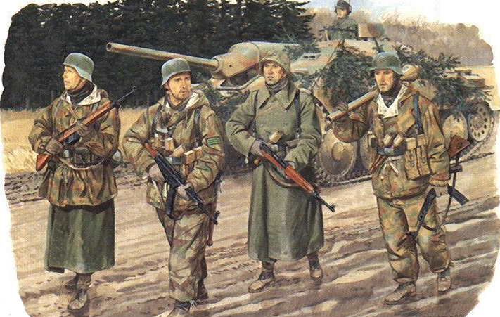 二战德军彩照图,二战德军坦克彩绘图片