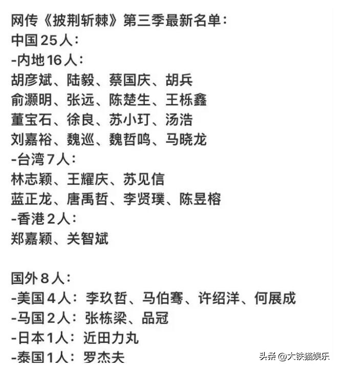 想上《披哥》而不成的5位男星，卑微喊话节目组，奈何导演不邀请