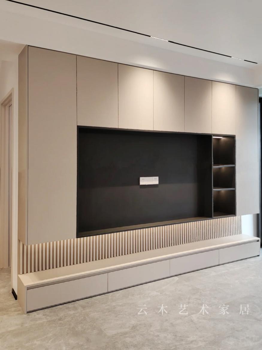 现代简约电视柜怎么选实用,电视机挂墙上时电视柜如何选