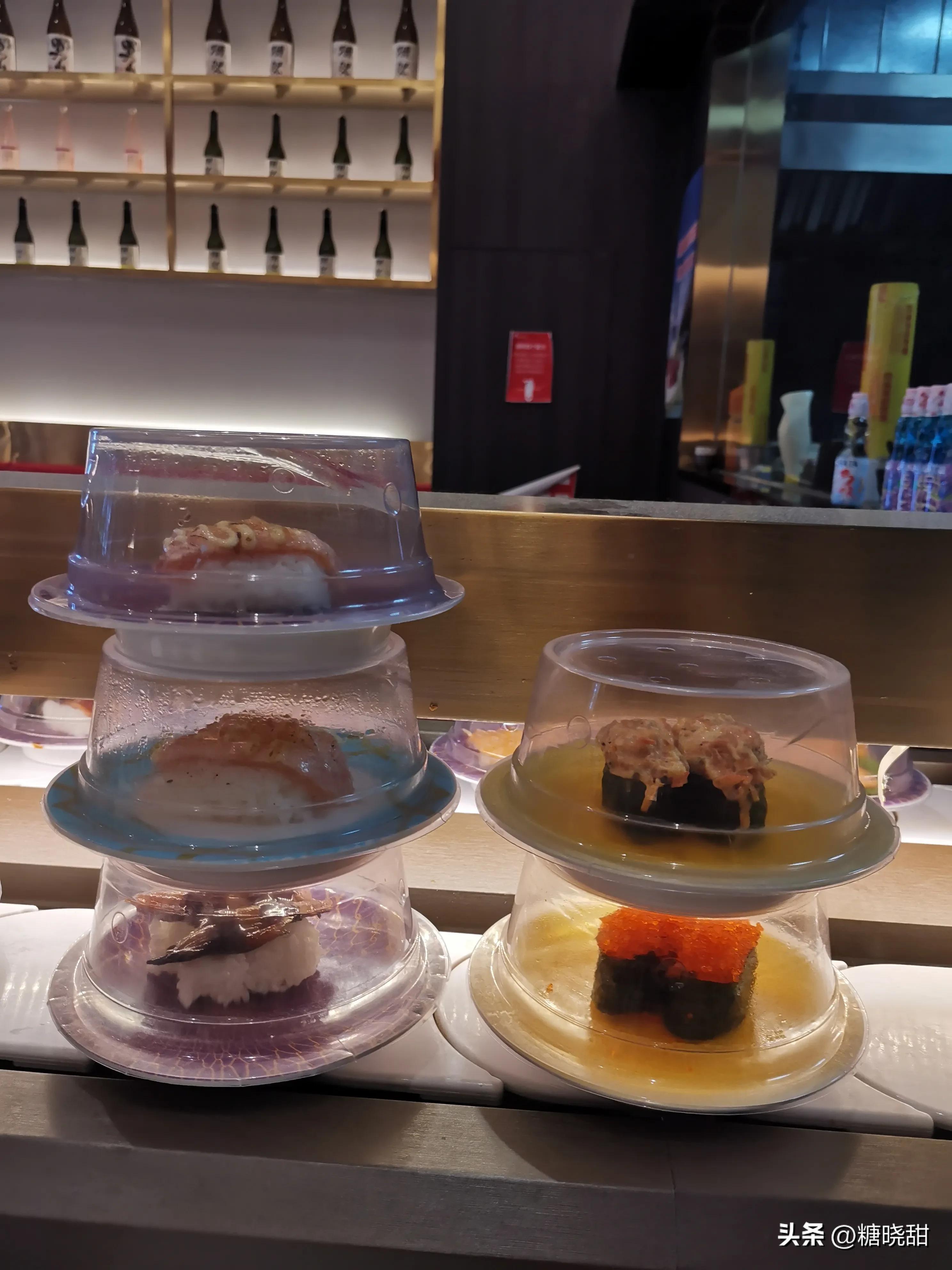 回转寿司探店,美食探店回转寿司