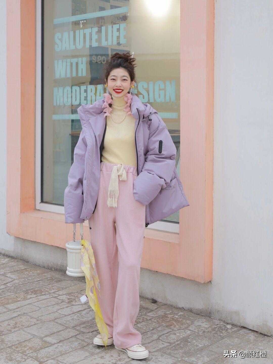 马卡龙色系西装阔腿裤,马卡龙夏季薄款阔腿裤