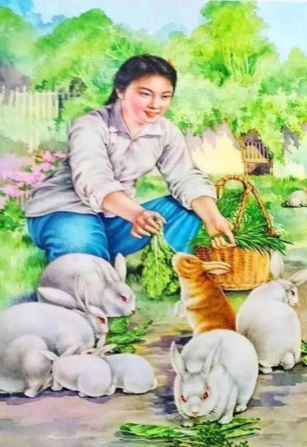 画关于兔年的年画,以兔年为主题的兔年年画