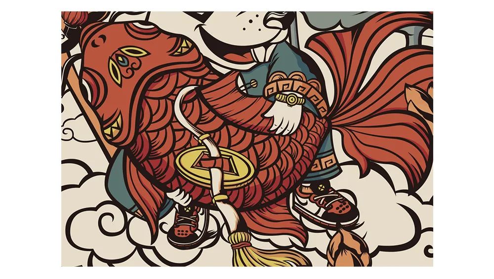 国潮风海报创意设计,国潮插画手绘初学者入门教程