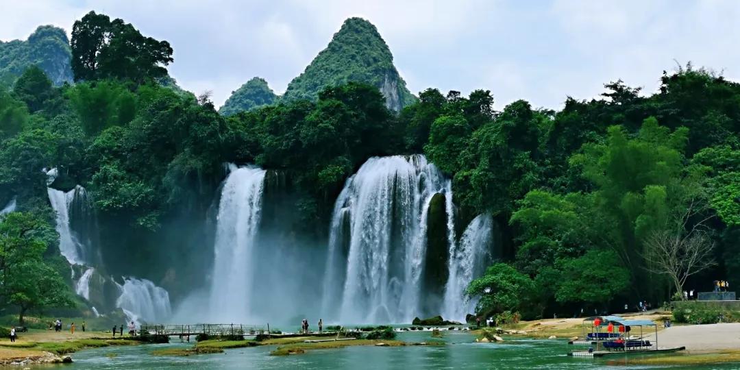 广西德天瀑布回广州沿途景区,德天跨国大瀑布风景区和古龙山