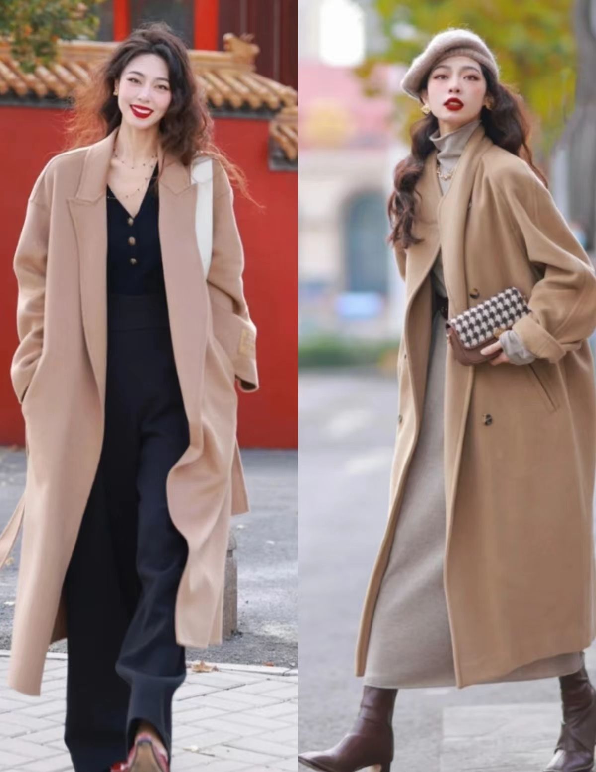 大地色系十分适合秋冬季节穿搭,冬季色系搭配图高级感