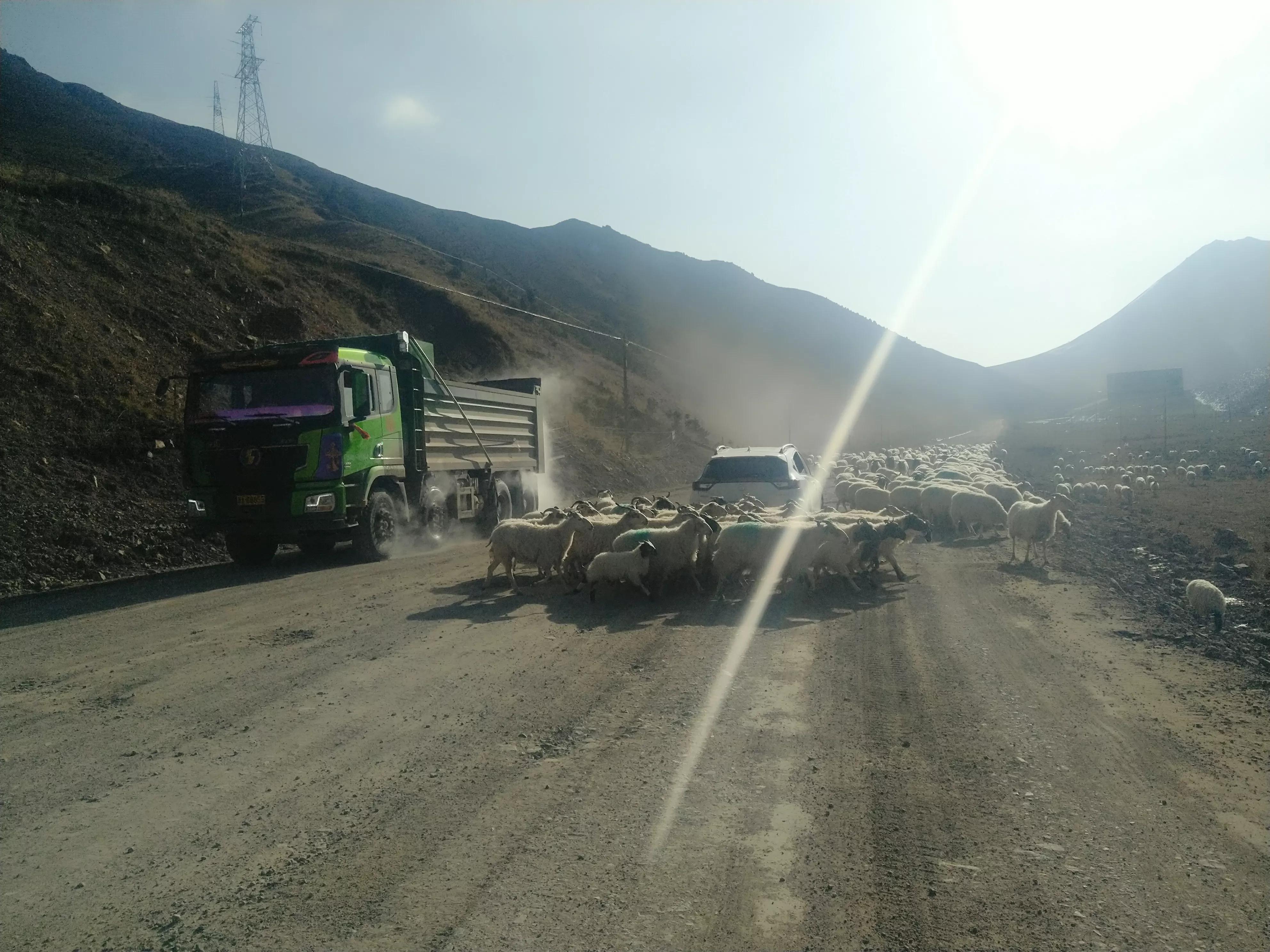 从甘肃翻越祁连山到青海,从肃北到青海沿途风景