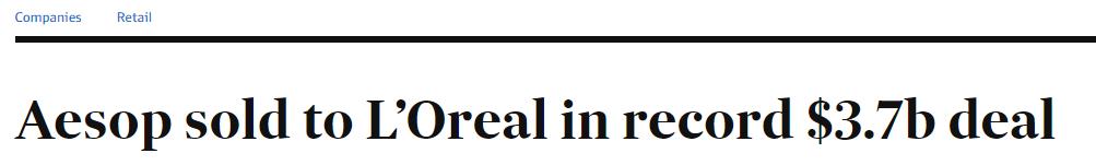 欧莱雅收购的中国企业,收购欧莱雅