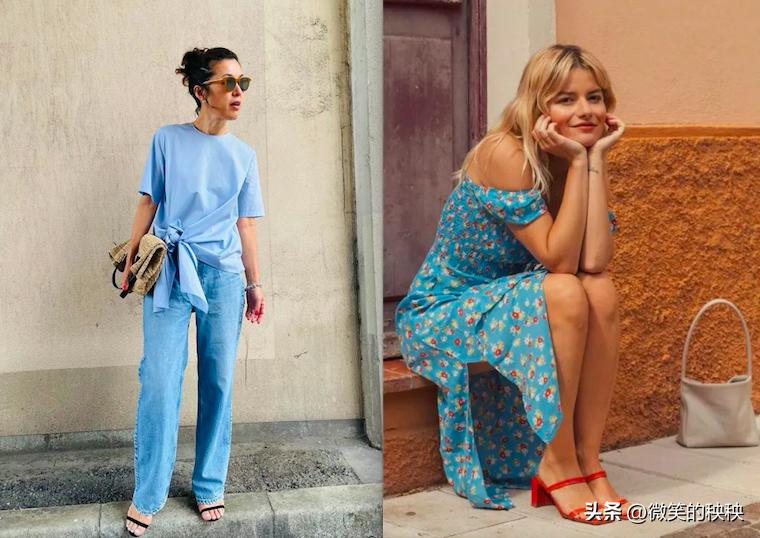 夏天想要衬衫穿的显高又高级,这个夏天穿蓝色衬衫更时髦