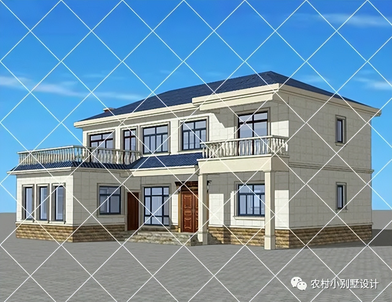 农村自建别墅带柴火灶设计,农村带堂屋柴火灶三层别墅实拍图