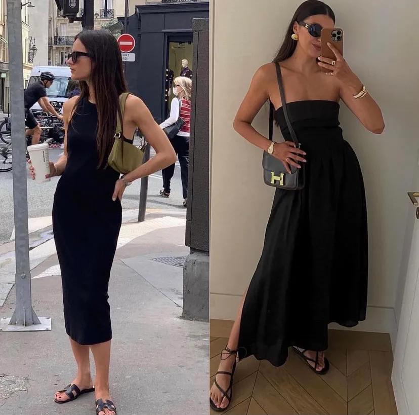 赫本风小黑裙高级感今年最火黑裙,优雅气质的小黑裙了解一下