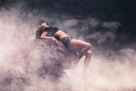 人物雾气照片ps调色,如何用ps制作雾气效果