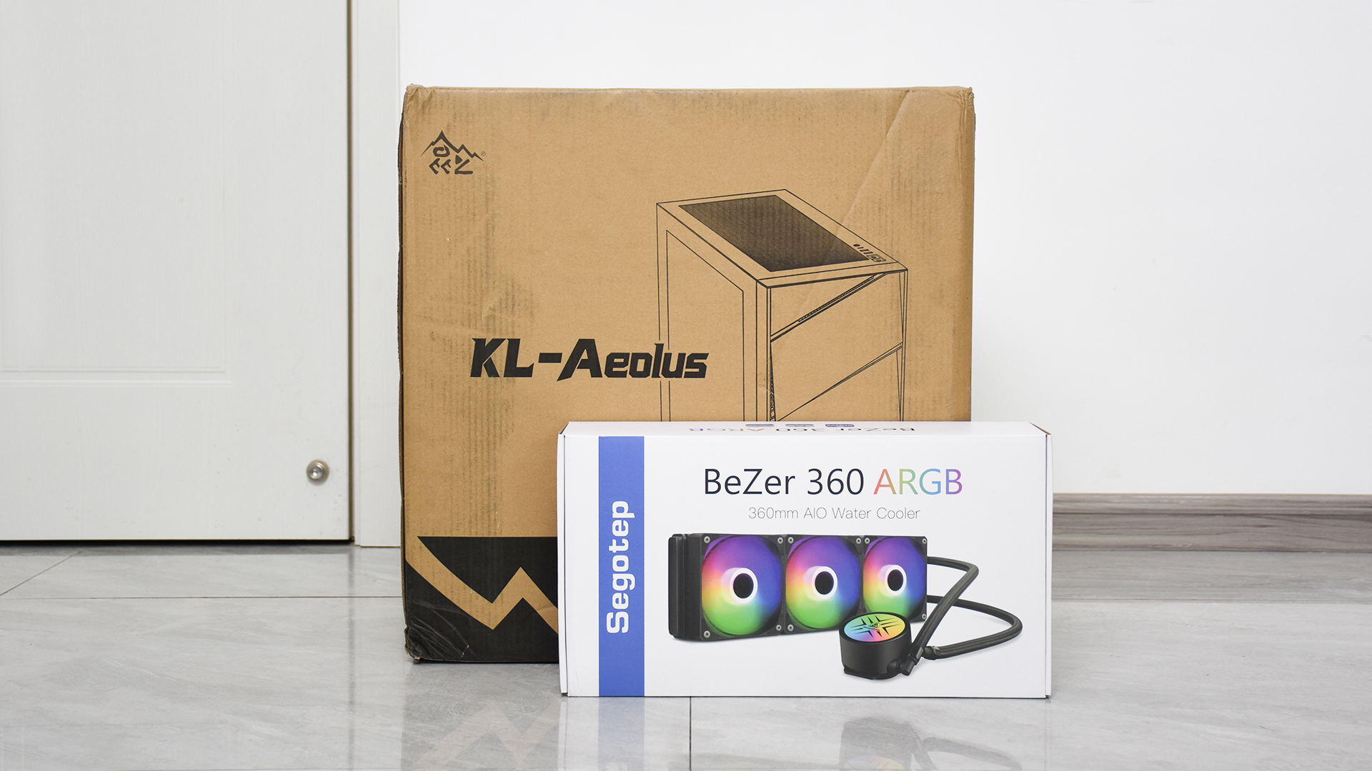 鑫谷御风冰川白机箱,鑫谷昆仑御风机箱安装展示