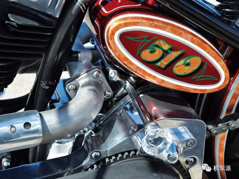 哈雷铲头复古机车,哈雷改装复古高把案例