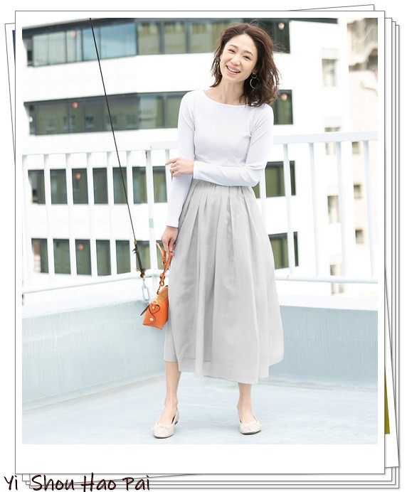 灰色半身裙如何穿搭图片,灰色半身裙高级感穿搭