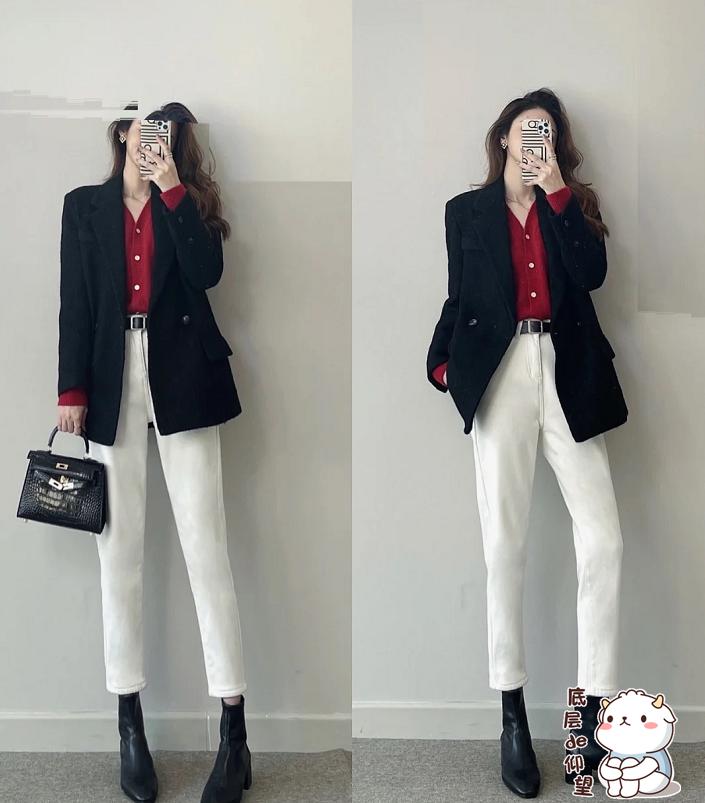 白色牛仔裤怎么穿出社会感,修身牛仔裤怎么穿出硬汉