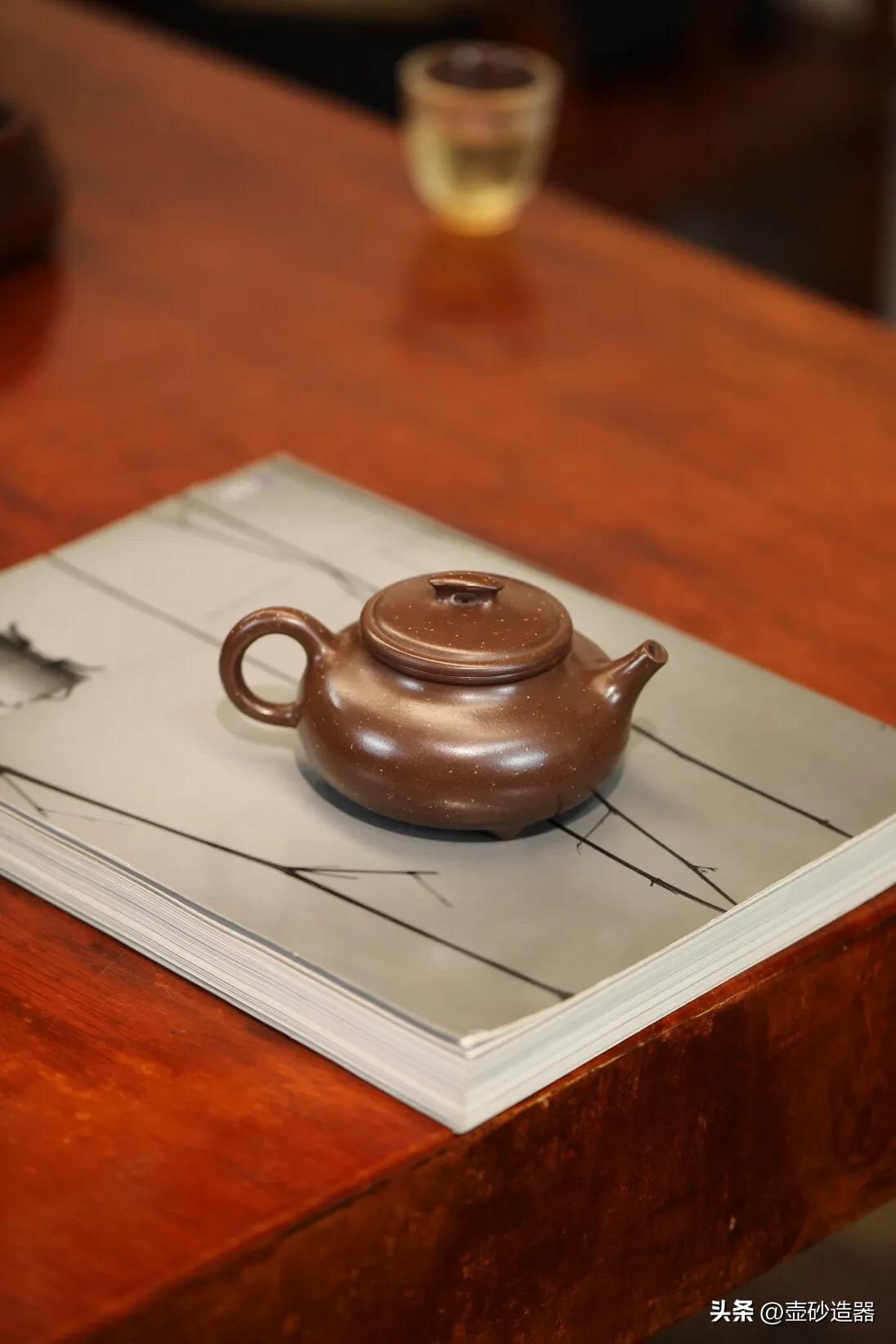 宜兴原矿大红袍纯手工紫砂壶,紫砂壶原矿纯手工