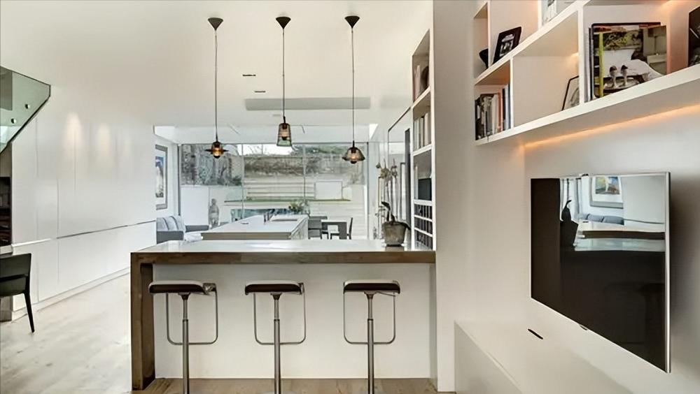 非开放式厨房家庭吧台最佳尺寸,家庭吧台设计效果图大全集