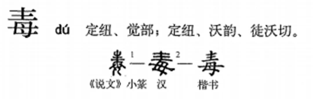 毒字的来历,毒字的拼音