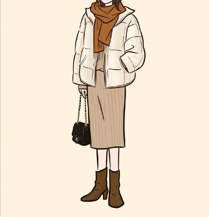 告别臃肿羽绒服穿搭技巧合集,黄绿色羽绒服太肥怎么搭配衣服