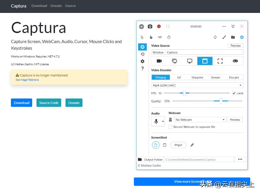 录屏软件capture的使用方法,captura录屏软件怎么用