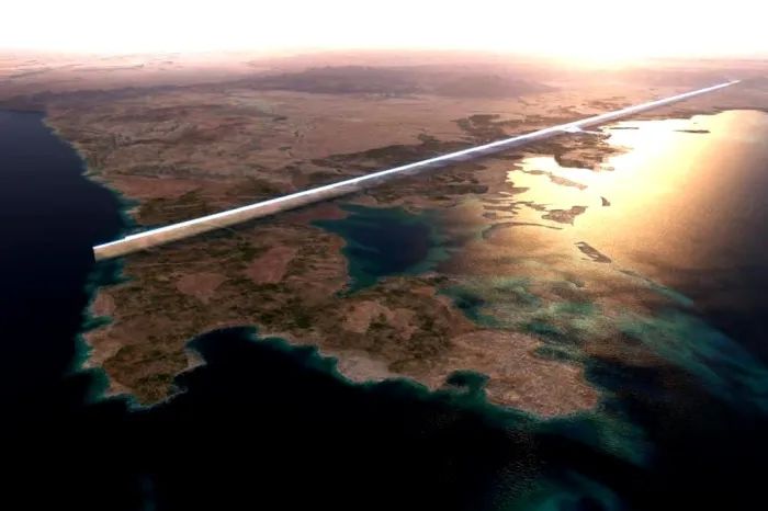 沙特将建一座长170公里的城市图,沙特170公里的超级城市