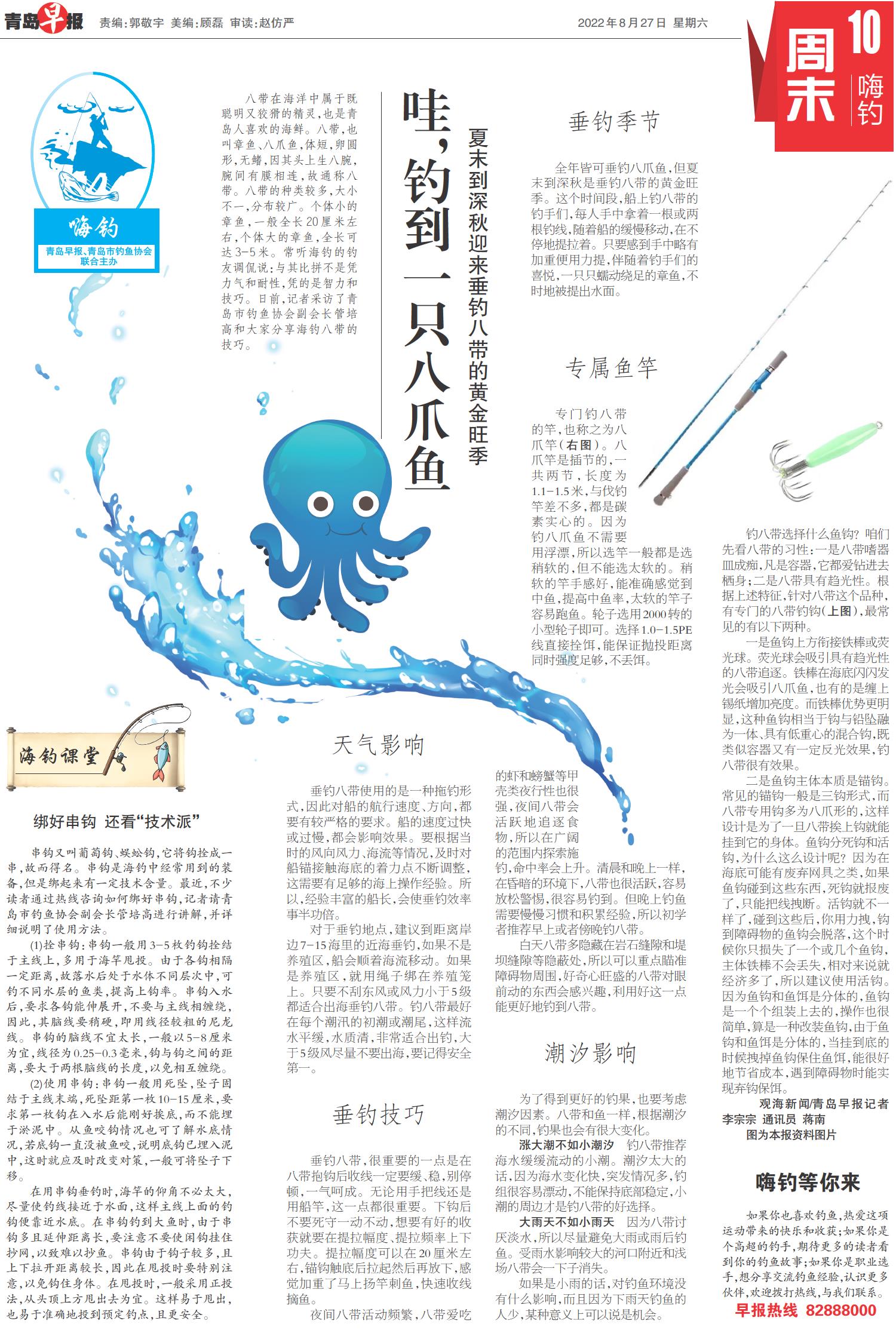 海钓八爪鱼绝密技巧,海钓八爪鱼的正确方法