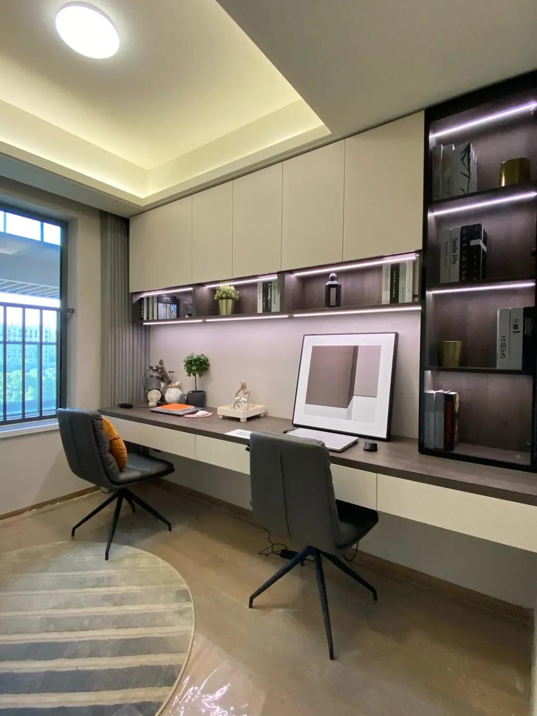 电视柜书桌一体组合,卧室衣柜书桌一体柜