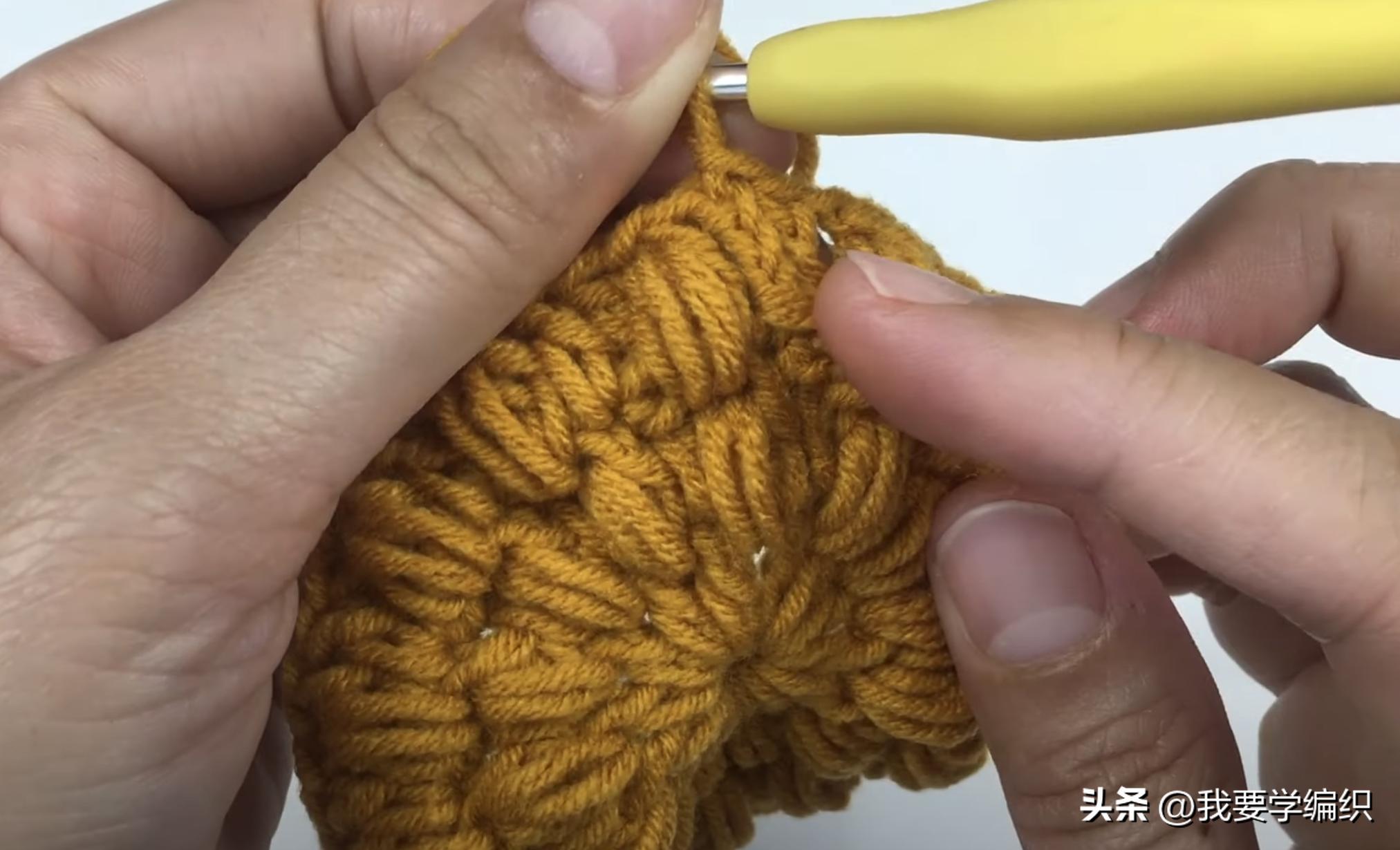 天冷了给自己钩一顶帽子,天冷了注意头部保暖