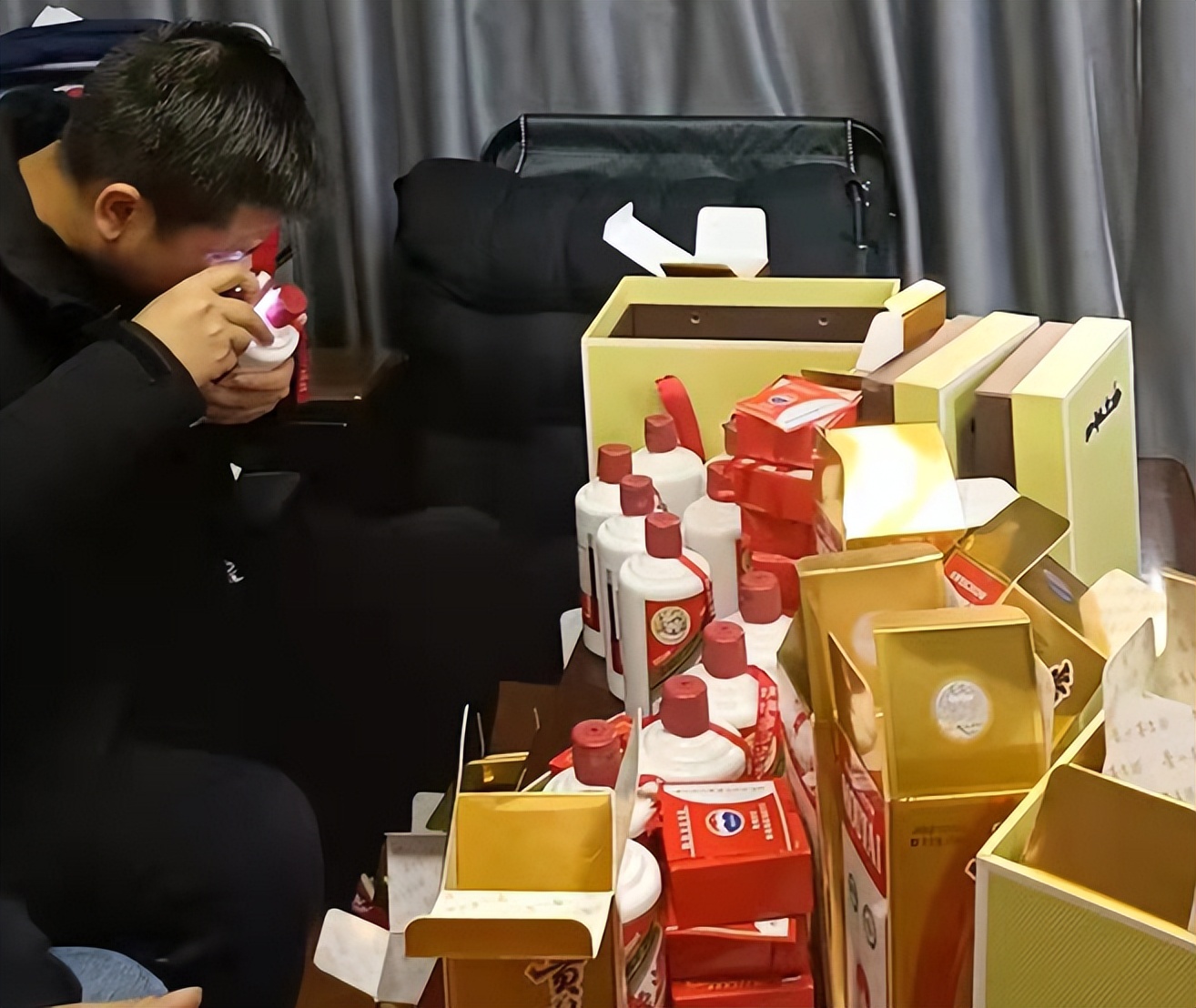 打假茅台酒固定证据,鉴定茅台酒被打