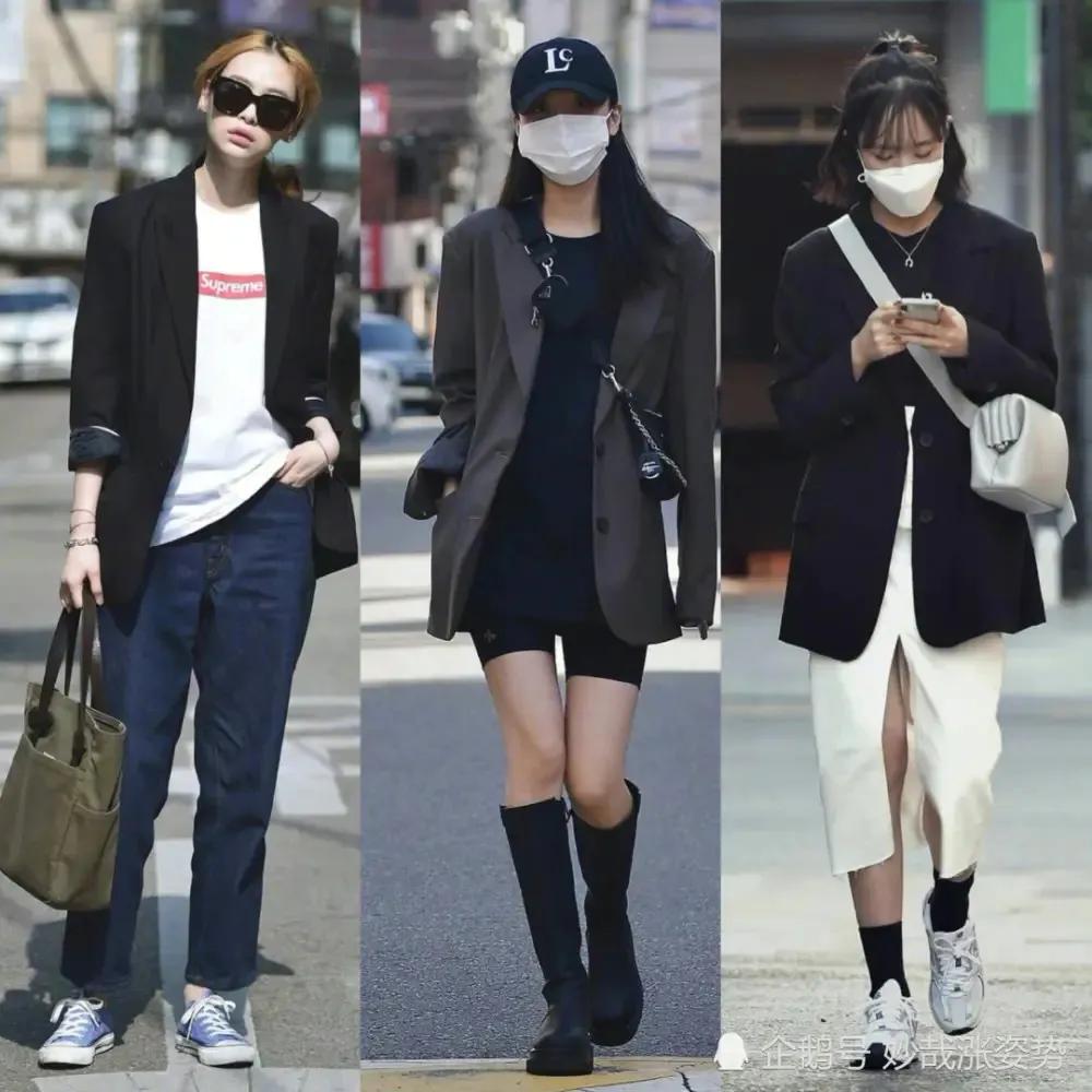 韩国小姐姐冬天穿搭精髓,韩国博主穿搭高级秋冬