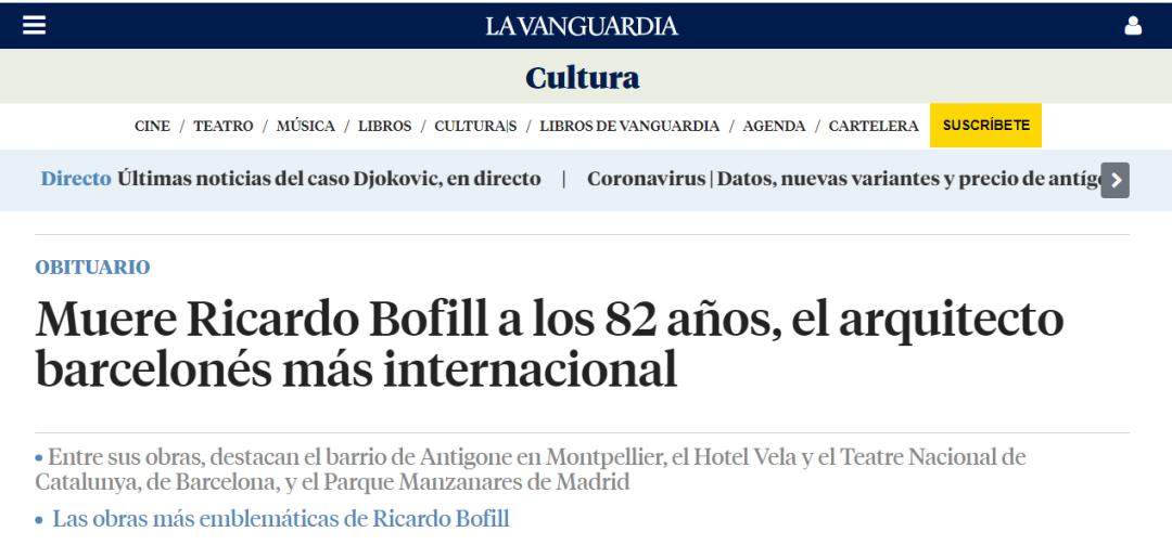 巨星陨落|西班牙著名建筑大师里卡多·波菲逝世