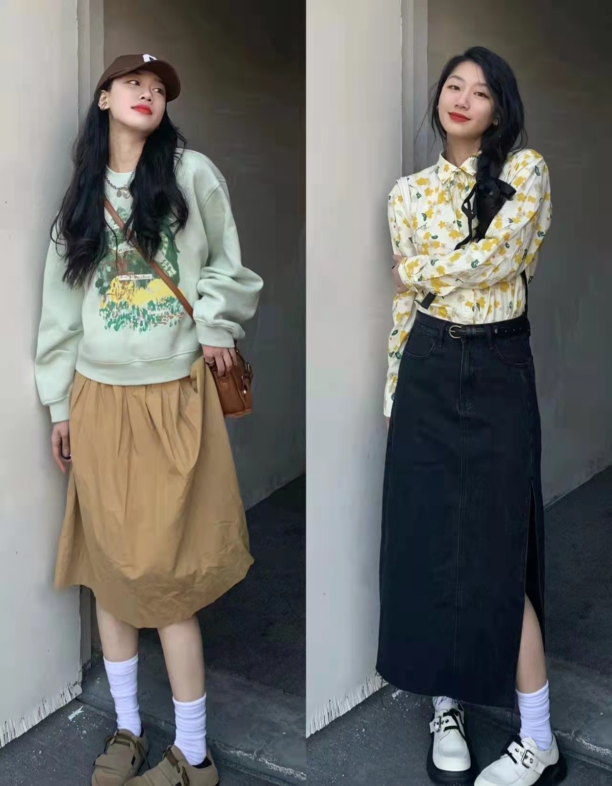 早春韩系休闲穿搭女,衣品韩系女装