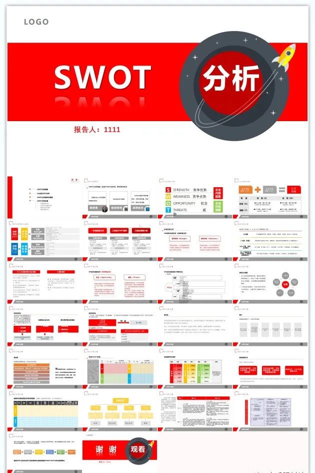 「A12」45套超级实用的SWOT分析法PPT模板