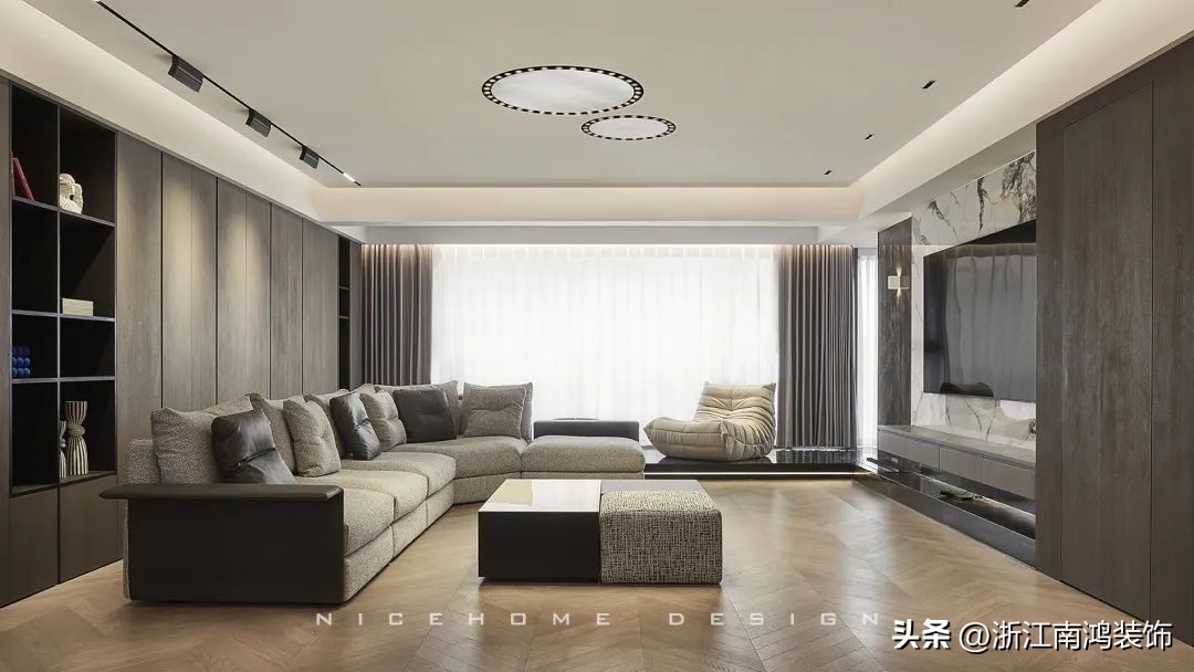 沙发不靠墙想用电动沙发怎么通电,客厅沙发不靠墙与餐厅连着效果图