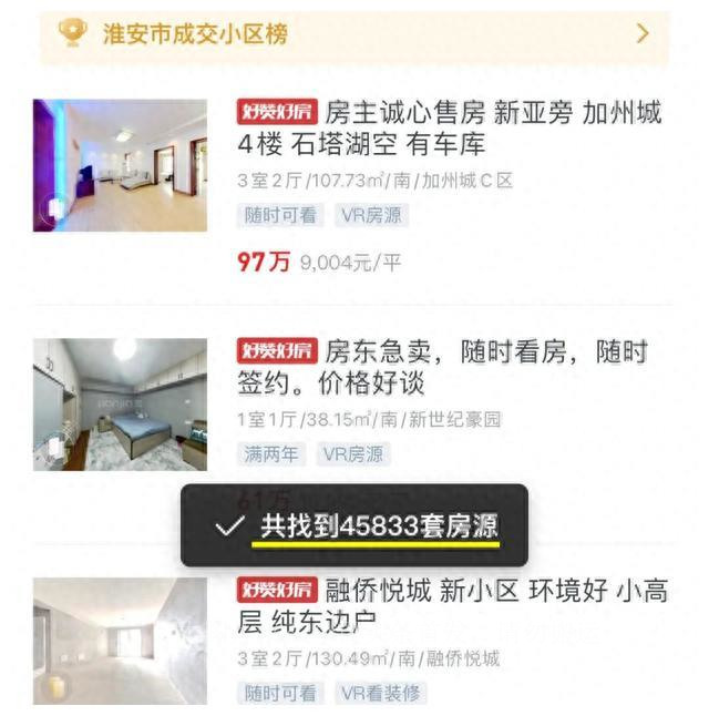 淮安璟和名城二手房成交价,淮安香溢茗园二手房成交价