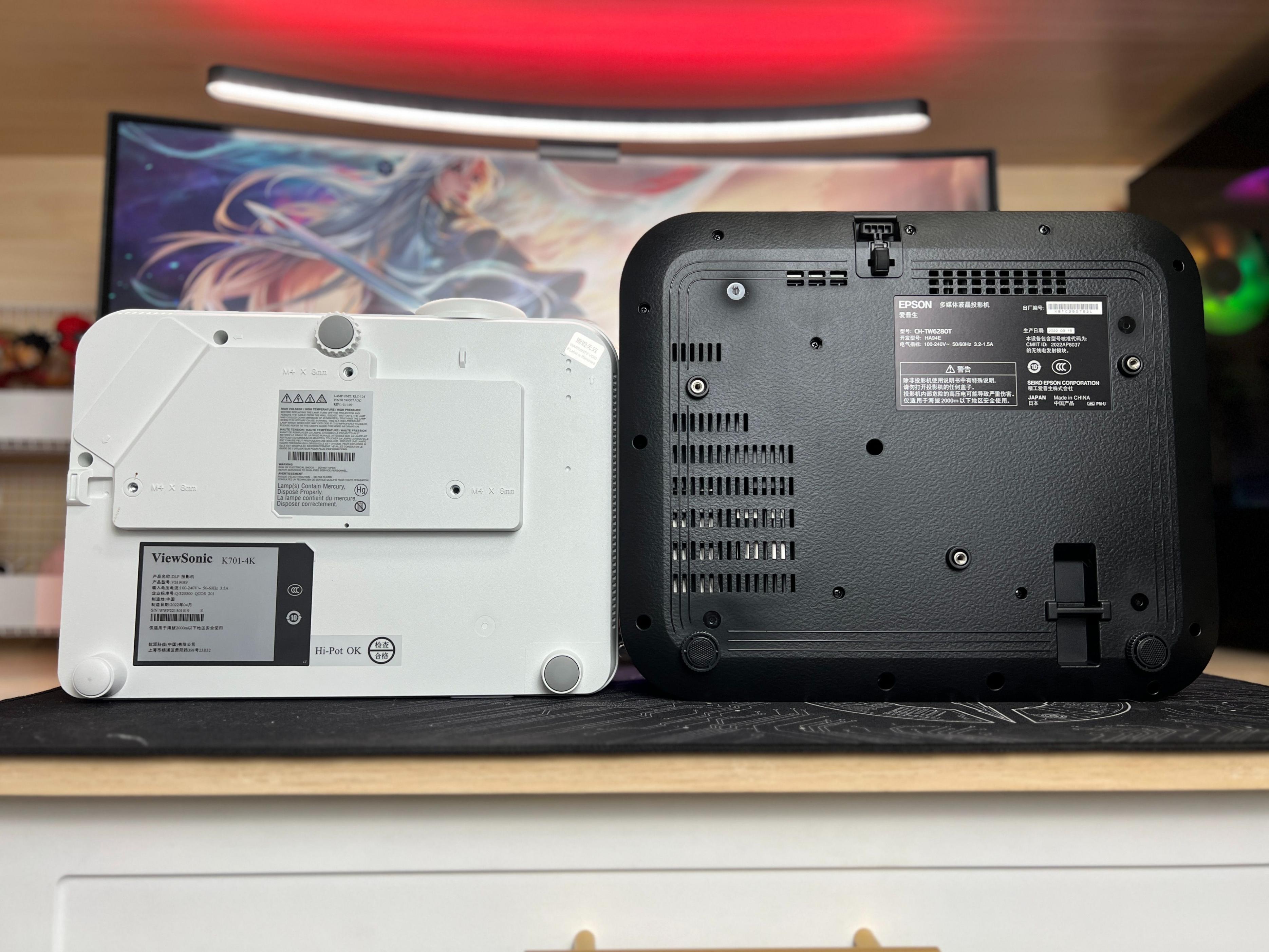 爱普生tw6280tx对比k701,优派px701-4k同爱普生6280t哪个好