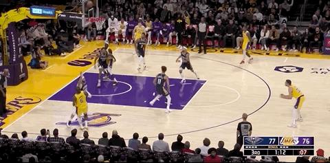 詹姆斯准三双湖人轻取森林狼湖人,恭喜湖人季前赛三连胜合集