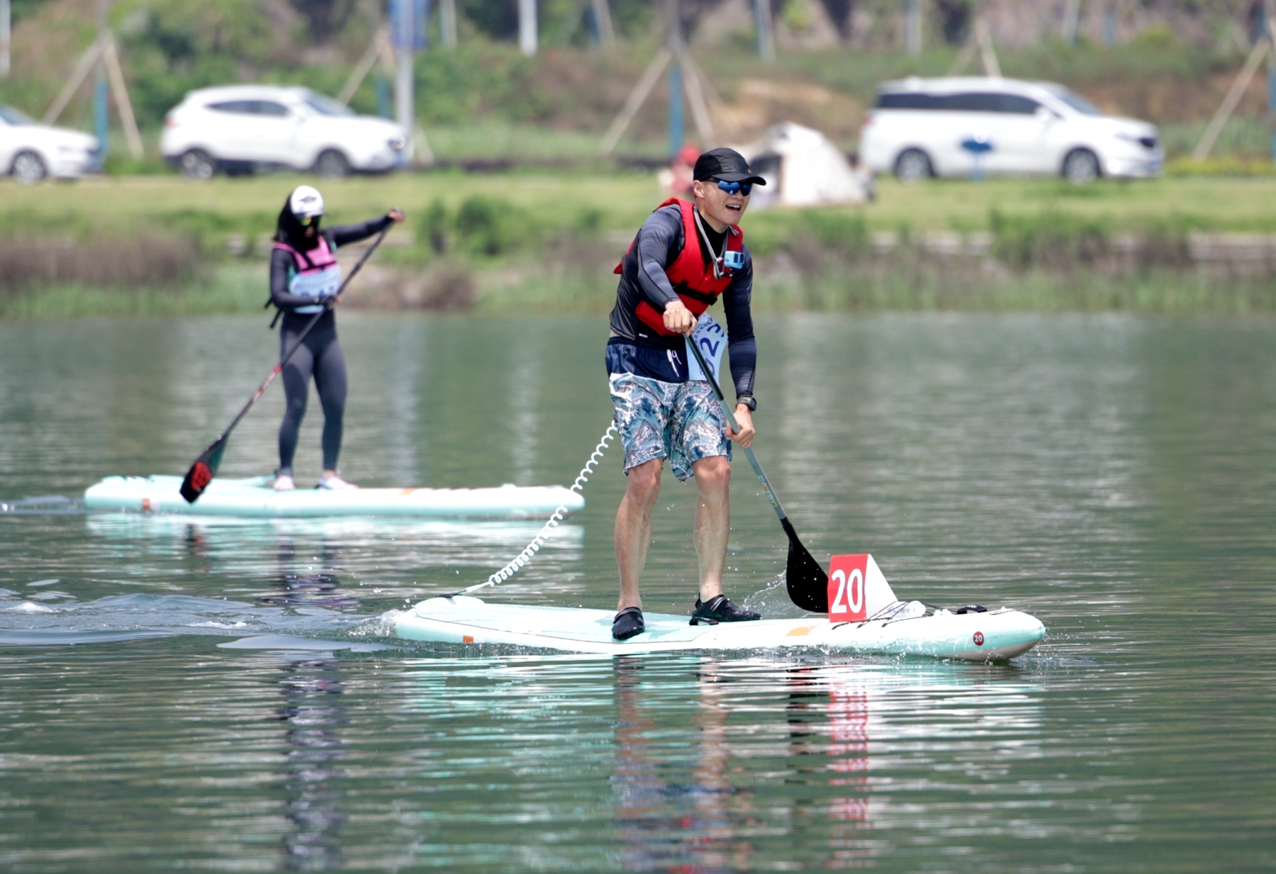 “天妃湖杯”2023宁波市全民桨板联赛（宁波湾站）激情开赛